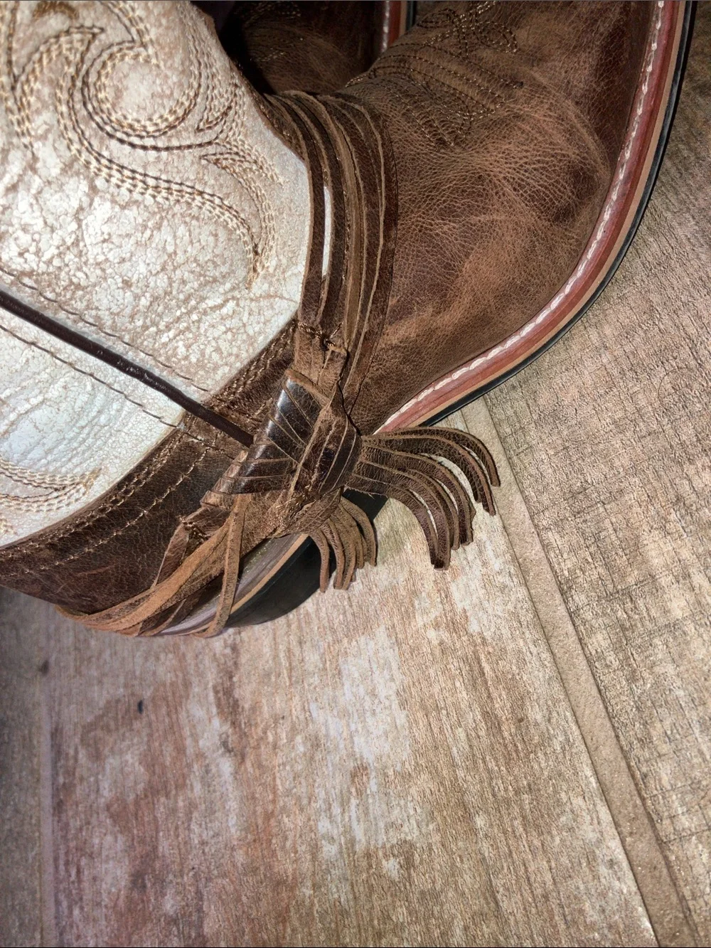 Dan Post Girl's Lil Myra Brown And White Western Boots DPC2911